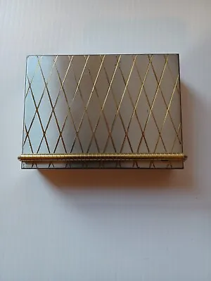 Vintage Volupte Carry Hand Clutch Compact Beautiful Two-Tone Pattern Swing Lock • $29.99