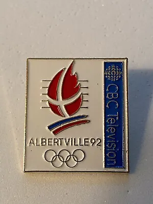 Albertville Olympics 1992  Canada’s CBC Media Pin • $8