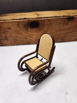 Vintage Tomy Japan Mid Century Doll House Bentwood Rocking Chair • $4.99