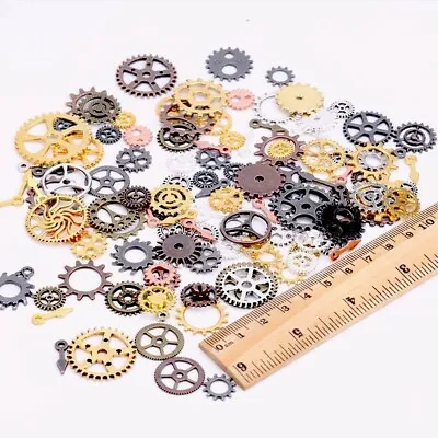 10 Clock Gears Clock Parts Metal Gears Steampunk Assorted Lot Bronze Silver Cogs • $4.88