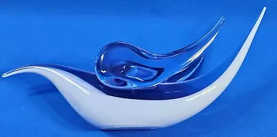 Large Vintage Renato Anatra Signed Murano Glass Art Bird Figure 16.5  Long • $599.99