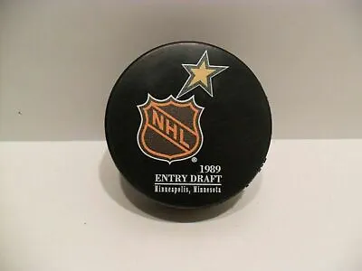 1989 NHL Draft Hockey Puck BRAND NEW!  Minnesota North Stars Mats Sundin #1 Pick • $8.99