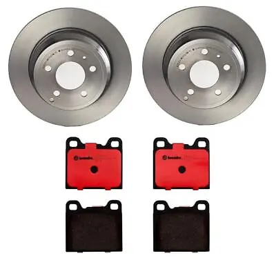 Brembo Rear Brake Kit Ceramic Pads Disc Rotors 5 Lugs For Volvo 850 C70 S70 V70 • $128.95