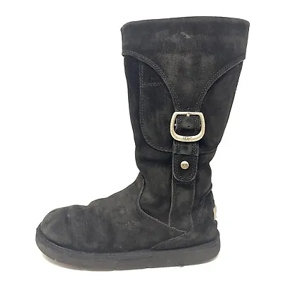 UGG Cargo III Boots Suede Leather Sheepskin Side Pocket Womens Sz 7 M 5132 • $38.99