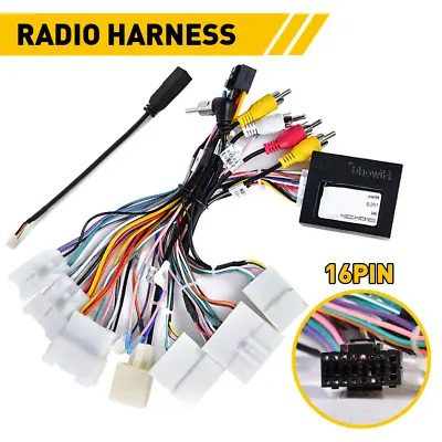 For Toyota Car Stereo Radio Power Harness Cable Wire Adapter Support JBL AMP US • $26.21