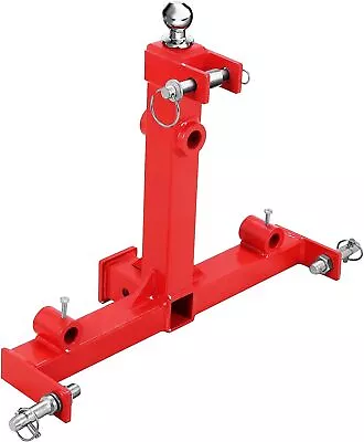 Tractor 2  Receiver Trailer Hitch Drawbar Gooseneck 3 Point Hay Bale Attachment • $150.20