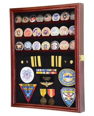 Challenge Coin / Medals / Pins / Badges / Ribbons / Insignia /Combo Display Case • $72.99