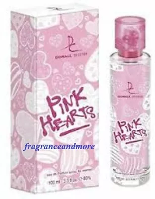 Dorall Collection Pink Hearts For Women 3.3 Oz / 100 Ml Eau De Parfum New In Box • £18.25