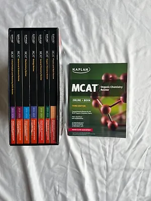 Kaplan MCAT Complete 7-book Subject Review + MCAT Quick Sheets + Add. Org Review • $22