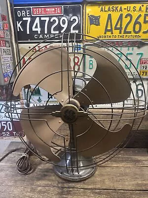 General Electric Oscillating 16 Inch Vortalex Art Deco 1940 Fan 4-Blade 3-Speed • $79.99