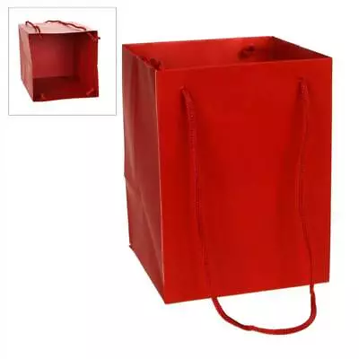 10 Large Porto Bags To Display Hand Tied Flower Bouquets Red (2798) • £10.90