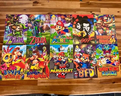 $49.95 • Buy 10 Nintendo 64 Posters