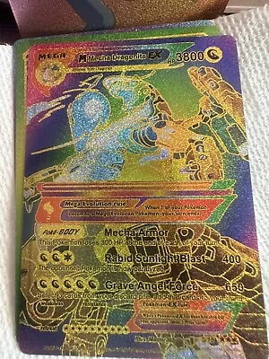 Pokémon M Mega Mecha Dragonite EX Multi Color 🕺Foil Fan Art NM • $2.24