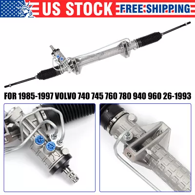 Power Steering Rack And Pinion Assembly For Volvo 740 745 760 780 940 960 92-97 • $221.99
