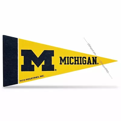 Michigan University NCAA Mini Pennant 9X4 Inch Felt • $2.49