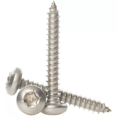 No.8 No.10 No.12 A2 STAINLESS STEEL TORX PAN HEAD SELF TAPPING SCREWS TAPPERS • £3.12