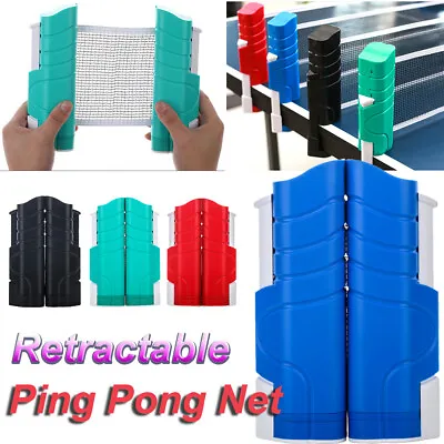 $22.73 • Buy Table Tennis Kit Ping Pong Set Retractable Net Rack Portable Ping Pong Sports HG