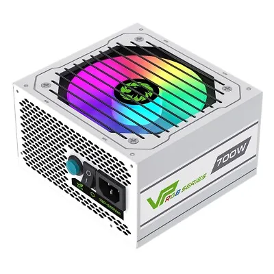 Game Max VP 700W ATX PC Power Supply PSU Semi-Modular RGB PCI-E 80 Plus White • £64.40