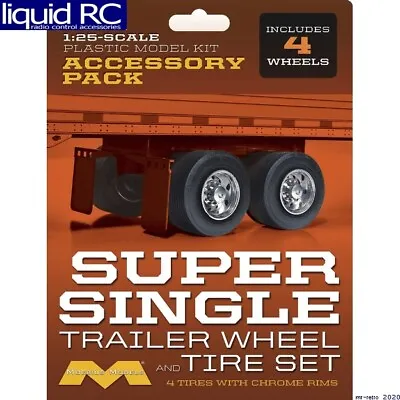 Moebius Models 1018 Super Single Trailer Wheel & Tire Set 1/25 Scale • $19.59