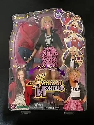 Hannah Montana Quick Switch To Miley Cyrus Jakks Pacific Disney New • $90