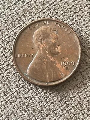 1969 S Lincoln Memorial Cent Penny Actual Coin TK1780* • $1.47