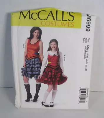 McCall's 6999 Steampunk School Girl Ruffled Skirt Costume Pattern S-XL Misses • $6.99