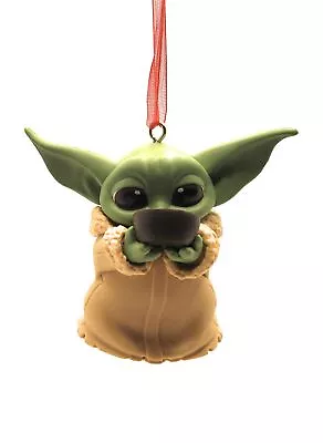 Baby Yoda W/ Bowl Grogu Mandalorian Star Wars Custom Christmas Ornament • $20.99