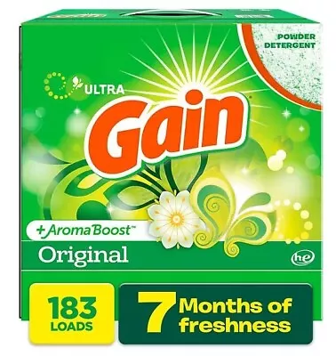 Gain Ultra Powder Laundry Detergent - 183 Loads • $37.99