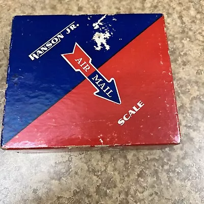 Vintage Hanson Mail Postal Air Mail Letter Scale Model 158 Office Decor In Box • $10