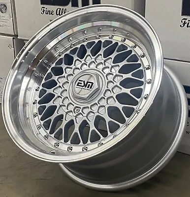 16x9 Sq Silver 4x100 5x100 ESM-02R Wheels Rims VW Jetta Golf GTI • $940