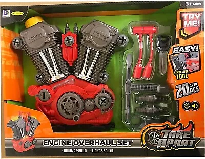 £39.99 • Buy Kids Build Your Own Working Engine Overhaul Tools Toy  Light & Sound Set 20Pcs