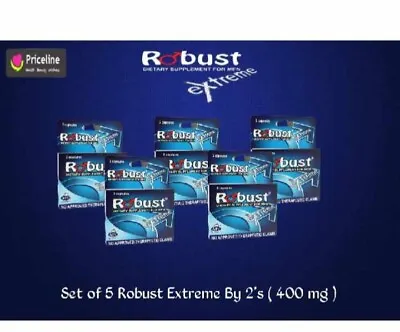 Authentic Robust 5 Boxes Of 2 EXTREME  (400) Mg  10 Tablets Boosts Erection Safe • $75.19