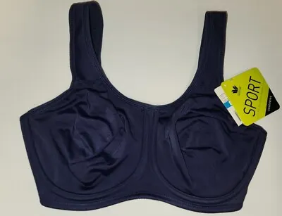 Wacoal 855170 Simone Sport Underwire Bra New - Navy • $39.99