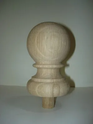 WOOD FINIAL UNFINISHED FOR  NEWEL POST FINIAL OR CAP  Finial #38.1 • $25.95