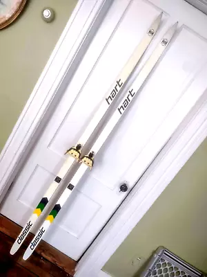 Vintage Hart Classic XC Skis Size 195 Cm W/ 3 Pin Dovre Bindings Cross Country  • $75