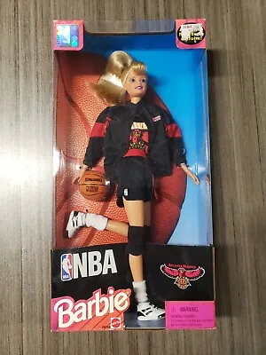 Vintage Barbie NBA Atlanta Hawks Basketball Collectible 1998 Mattel 20734 • $168.59