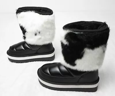 D.Franklin Women's Nordic V.2 Yeti Platform Boots LV5 Black Size US:5 EU:36 • £35.75
