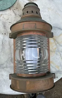 Antique Perko Marine Masthead Light Brass Rewired - 15in Tall • $425