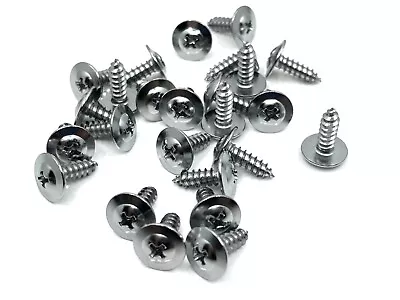 25 Pcs #8 X 1/2  Chrome Phillips Washer Head Wheel Well Moulding Screws • $7.50