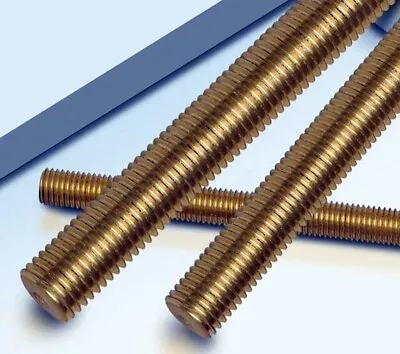 £7.80 • Buy M3 M4 M5 M6 M8 M10 M12 M14 M16 Brass Rod Screws Bolts Variations Size & Prices