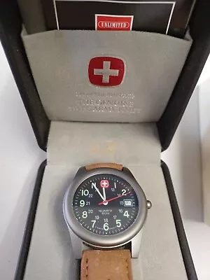 Vintage Marlboro Swiss Army Trail Watch NIB W/ Insert And Sleeve • $149