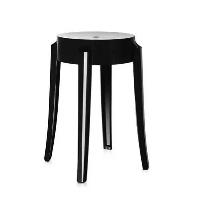 Kartell Charles Ghost Stool -  Black - Modern Stylish Decorative Chair - USED • £94.76