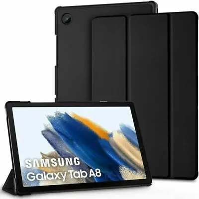 For Samsung Galaxy Tab A8 10.5  Leather Smart Stand Case X200/X205 Tablet Cover • £7.99