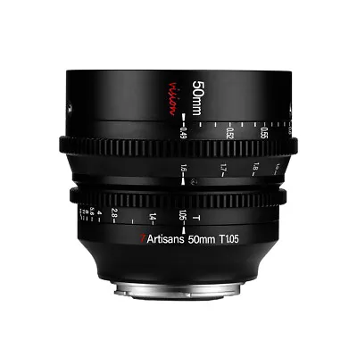 7Artisans Cine Lens 50mm T1.05 For Micro 4/3 BMPCC MFT GH3 GH4 OM-D E-M5 E-M10 • $658.90