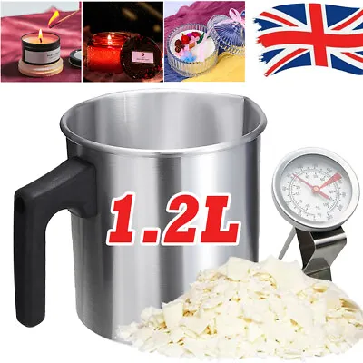 £14.51 • Buy 1.2L Wax Melting Pot Pouring Pitcher Jug Aluminium Pot Candle Soap Making UK