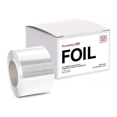H.H Pro Economy Silver Hair Foil Roll 500m X 96mm • £22.95