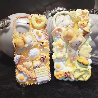 $21.84 • Buy Cute Kawaii Hamster DIY Decoden Mobile Phone Case Cover Jpop Kpop Fashion Gift