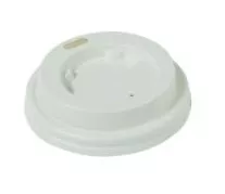 White Flat Lid For 60mm 4oz Eco Coffee Cups (Pk 50) • $3.19