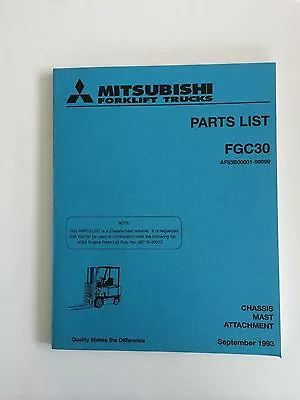 Mitsubshi Forklift Parts Manual FGC30 • $35