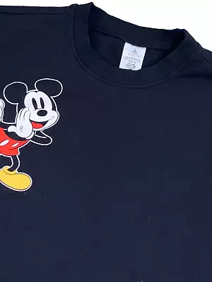 Disney Mickey Mouse Graphic Sweatshirt Size XL Long Sleeve Black • $24